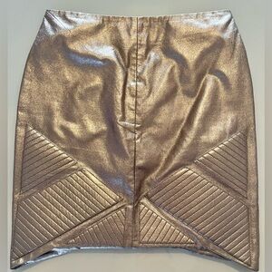 Lumier By Bariano Women's Size Small Metallic Pencil Skirt With Zipper